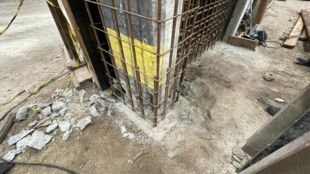 Reforço Estrutural de Pilar de Concreto em Paranaguá